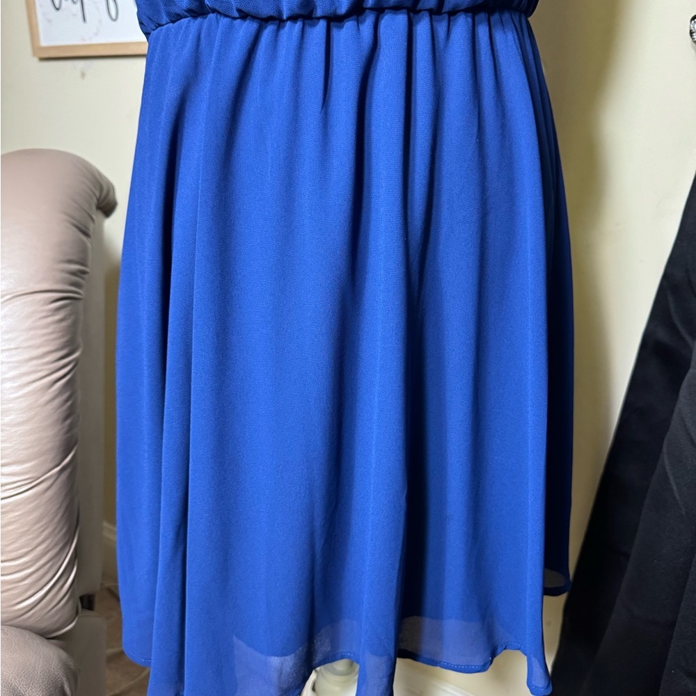Blue Rain Elegant Blue Women's Dress - Picture 2 of 9
